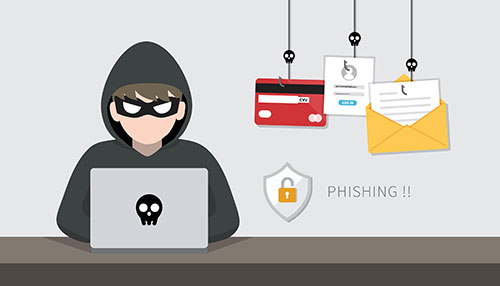 image of hacker phishing