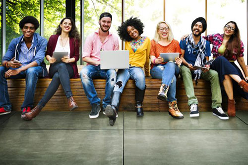 group of young people