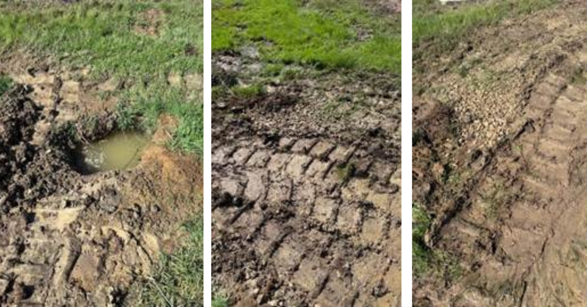 Sunken Utility Pole Hole Hazard Mitigated Through Environmental Hazard Detection